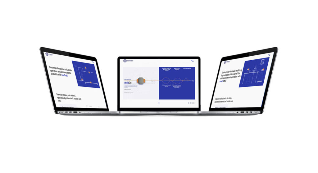 Laptop screens showing the images of stellaps