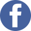 facebook logo(App built with React javascript framework)